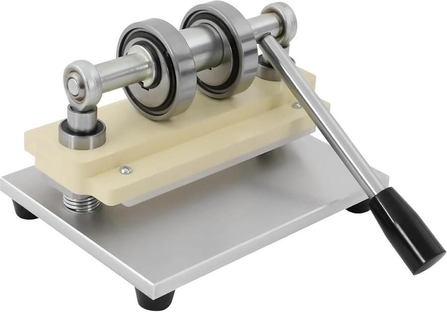 Handmatige Stansmachine Handpers Snijmachine Kaarten Maken Dubbele Geleidingsassen 155 mm Voerbreedte Grijs