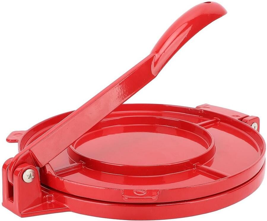 Handmatige Tortilla Pers 9.8 Inch Aluminium Deegpers voor Pannenkoeken en Flatbreads