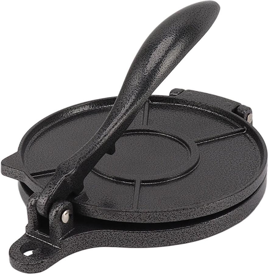 Handmatige Tortillapers voor Pizza Paté en Chinese Cakes Duurzaam Gemakkelijk Schoon te Maken 16 cm Zwart