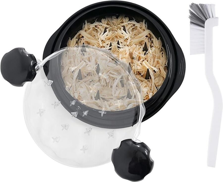 Handmatige Vleesmolen & Versnipperaar met Reinigingsborstel Keukengerei voor Vlees en Kip