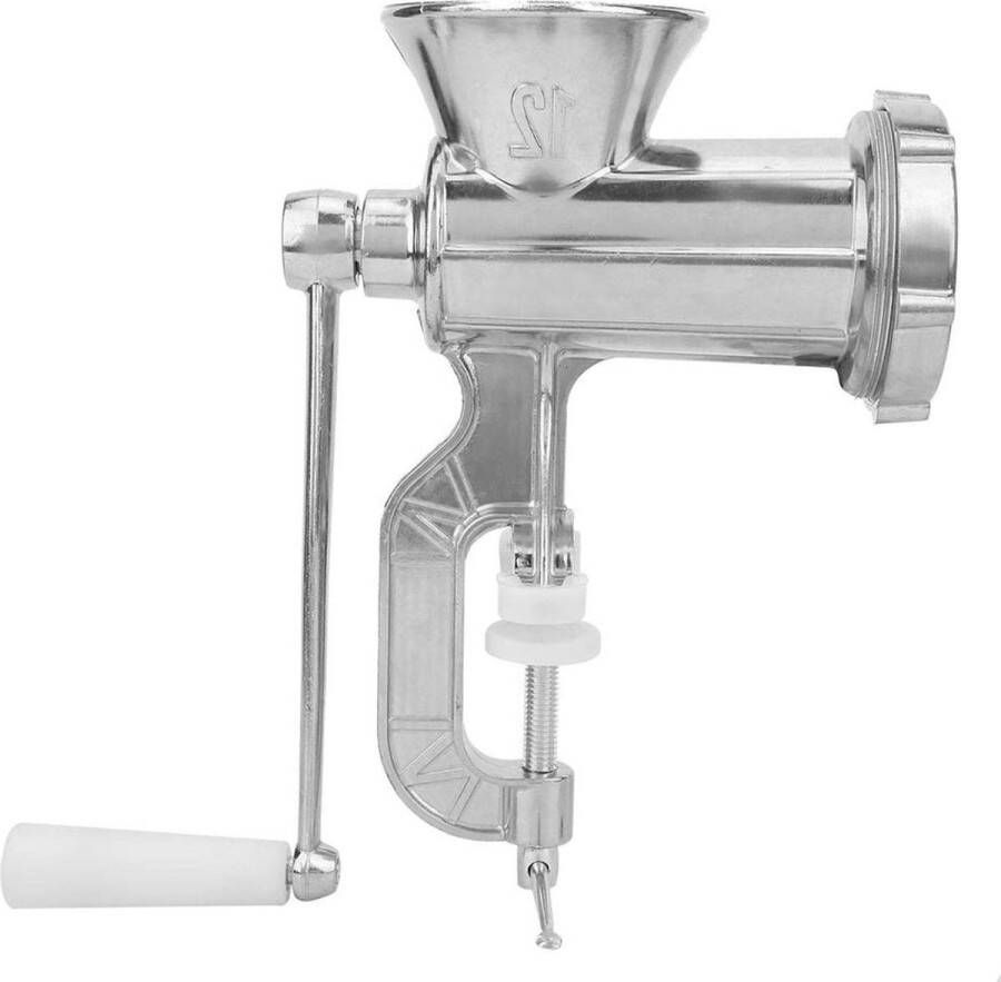 Handmatige Vleesmolen Gietijzeren Tafel Mount Vleesmolen Rvs Heavy Duty Hand Crank Vleesmolen Worst Maker Huishoudelijke Keuken Duurzaam en Robuust Vleesmolen