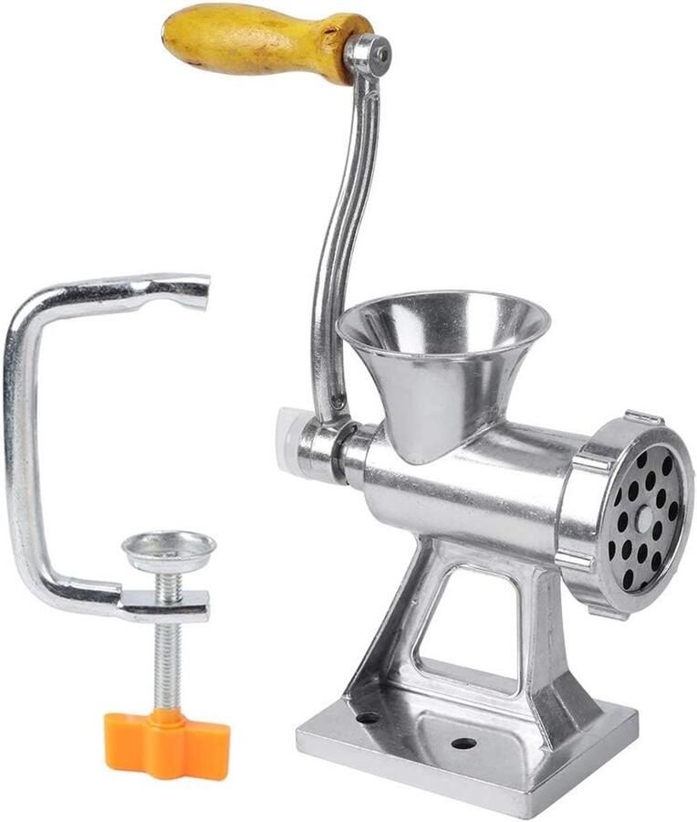 Handmatige Vleesmolen met Crank Eenvoudig en Snel Vlees Malen voor Thuisgebruik Perfect voor Varkensvlees Rundvlees en Kip
