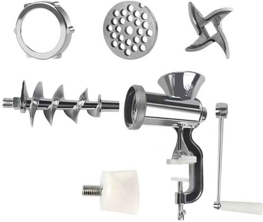 Handmatige Vleesmolen Van Aluminium Legering Multifunctioneel Voor Vlees Groenten En Noten Duurzaam En Compact Essentieel Keukengereedschap Voor Bereiding