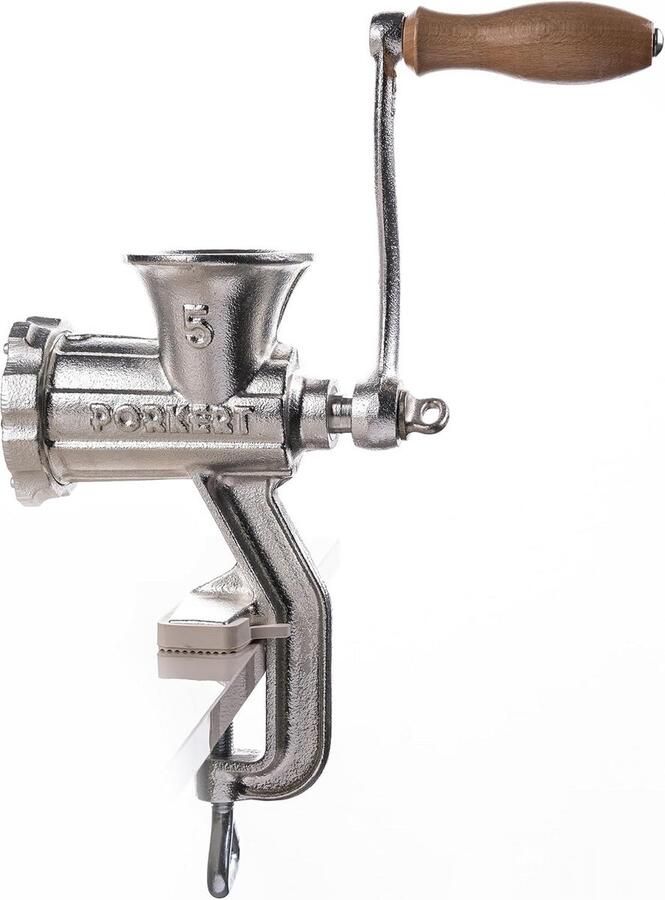 Handmatige Vleesmolen van Gietijzer met Snijschijf Ø 4 5 mm