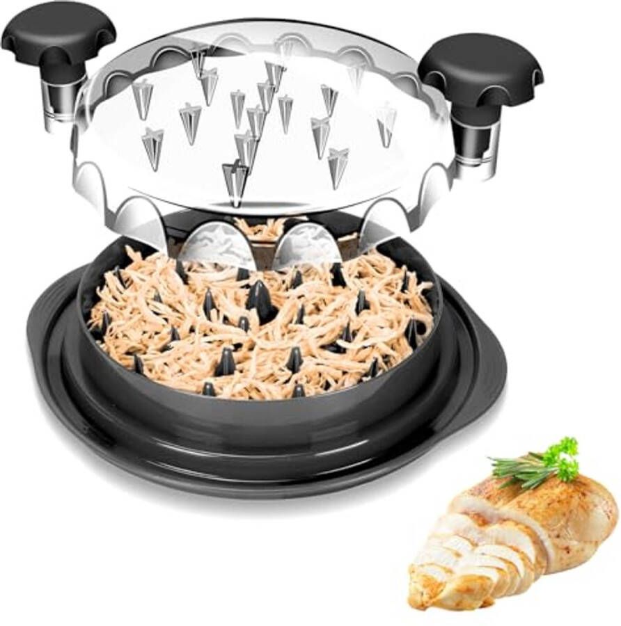 Handmatige Vleesmolen voor Kip en Groenten Keuken Mixer met Handvat en Antislipbodem