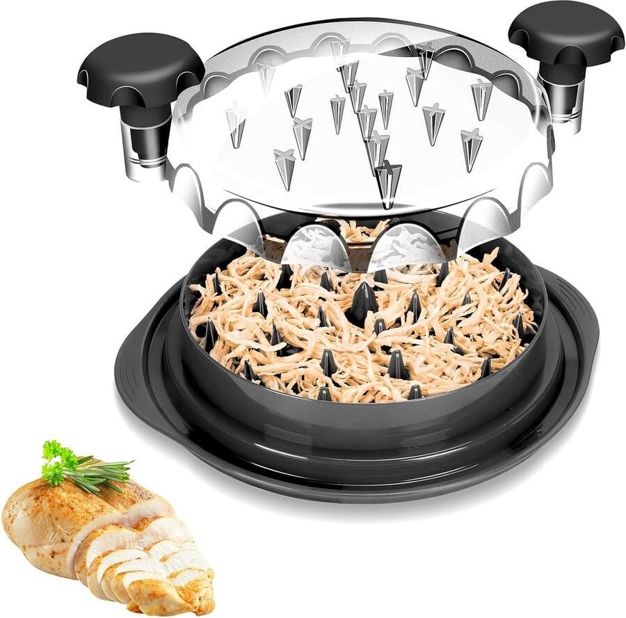 Handmatige Vleesmolen voor Kip en Groenten Keuken Mixer met Handvat en Antislipbodem
