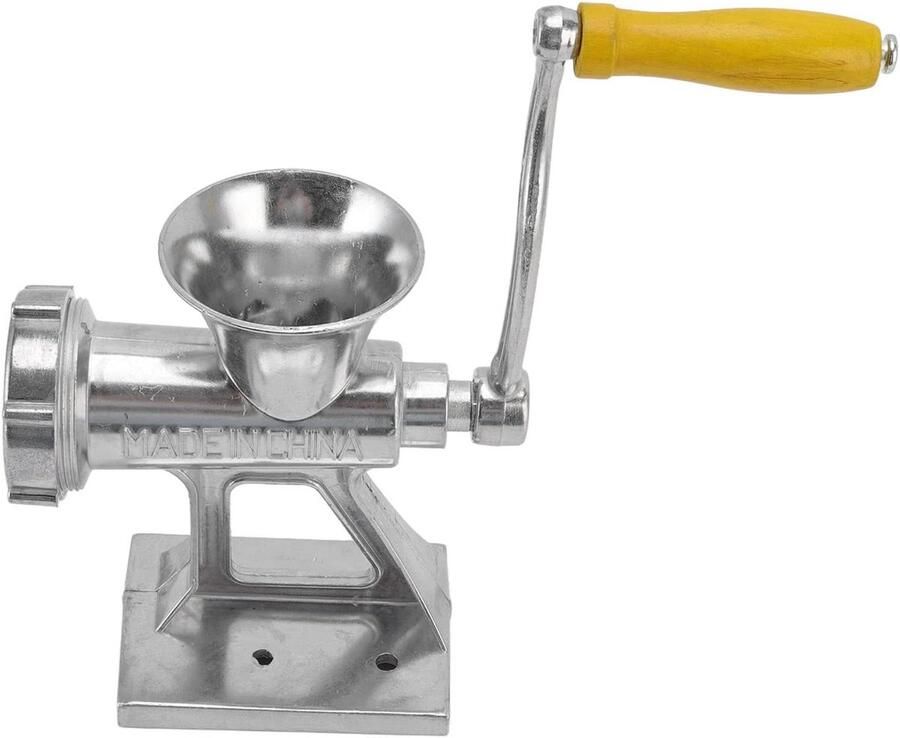 Handmatige Vleesmolen Worstmachine Keuken Vlees Fijnhakken Aluminium Legering 17 x 17 x 8 cm Zilver