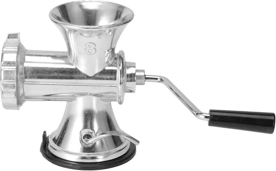 Handmatige Vleesmolen Worstmaker Gehaktmolen Zelfgemaakte en Aluminium Legering Duurzaam 17cm Hoog Zilver