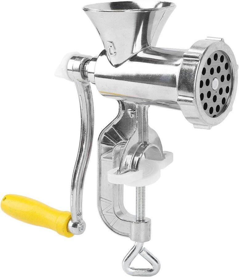 Handmatige Vleesmolen Worstmaker Keuken Thuis Worst Maken Zuignap Bevestiging 7.5 cm Invoer Zilver