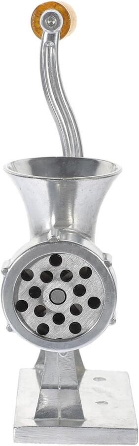 Handmatige Vleesmolen Worstmaker Keuken Vlees Malen Aluminium Legering 15.5 x 15 cm Zilver