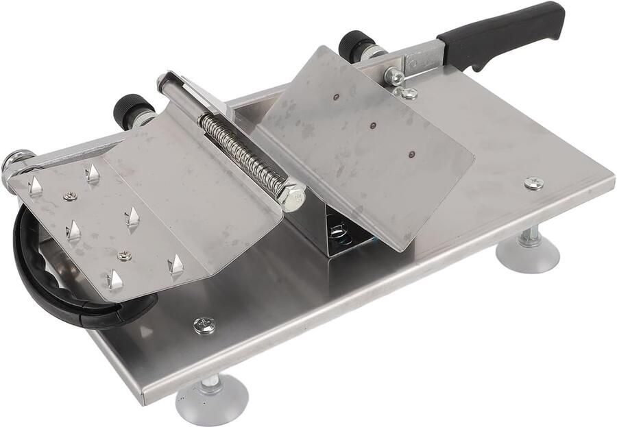 Handmatige Vleessnijder Vlees Snijmachine Vlees Voorbereiden Roestvrij Staal 46x24x10 cm Zilver