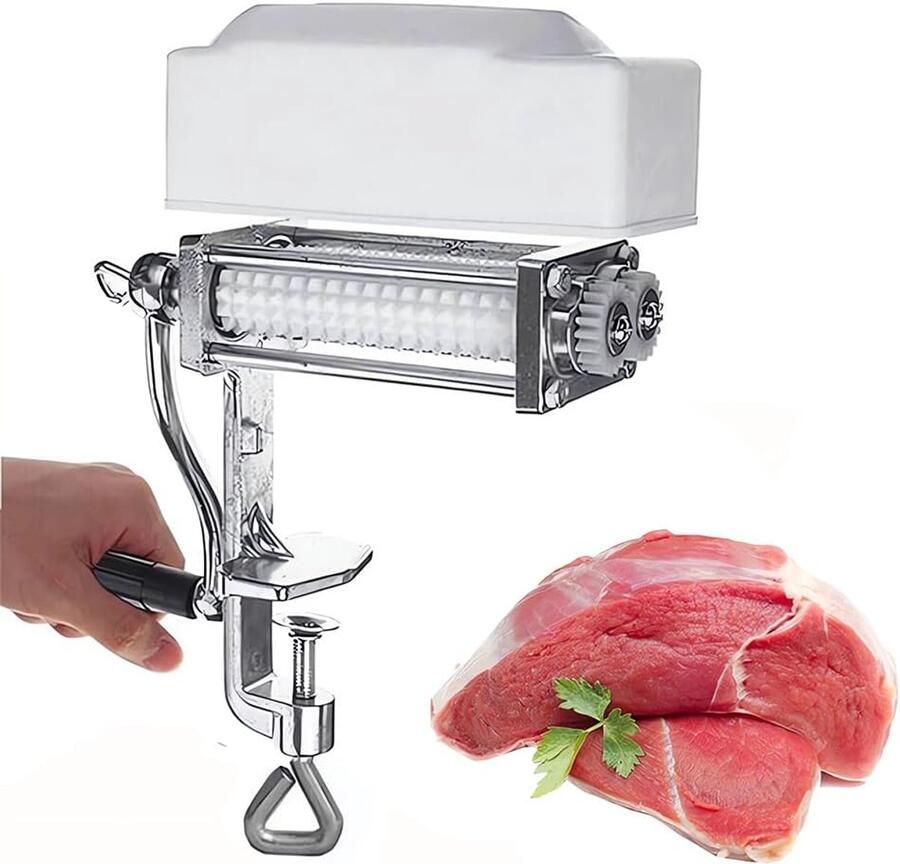 Handmatige Vleesvermalser Keuken Hulp Vlees Bereiden Arbeidsbesparend Ontwerp 28.5 cm Lengte Zilver