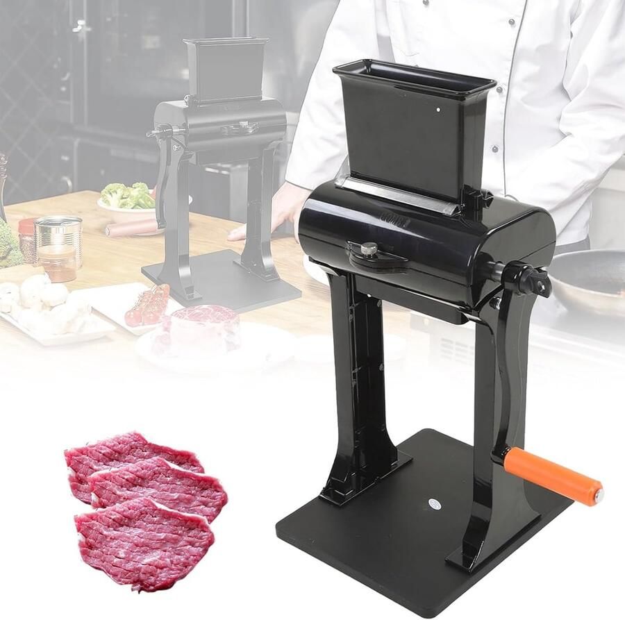 Handmatige Vleesvermalser Keuken Tool Vlees Bereiden Roestvrijstalen Messen 12.5cm Breed Zilver