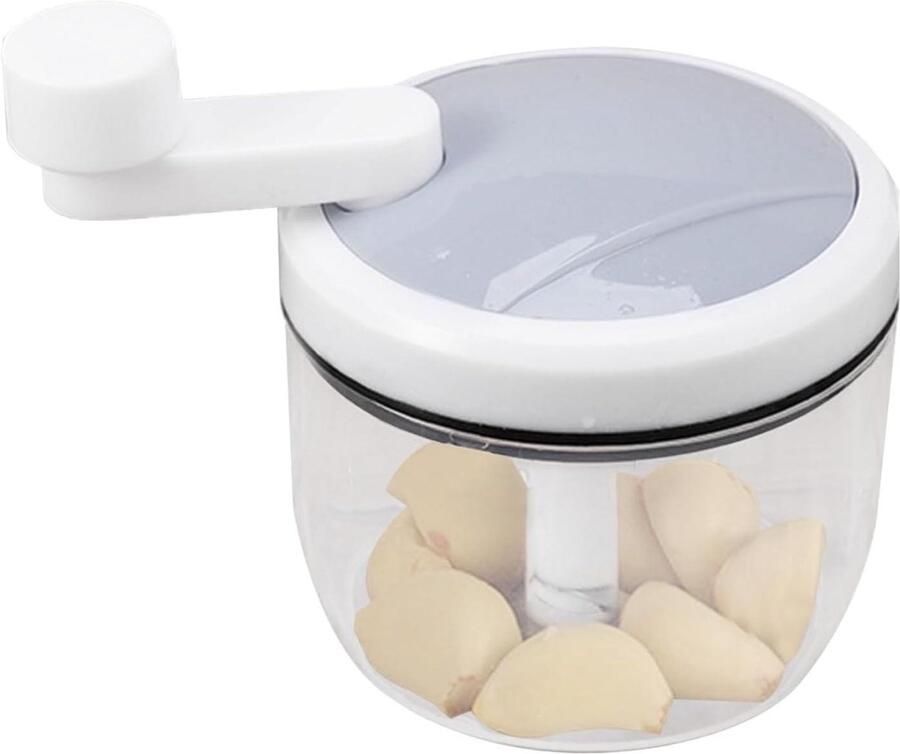 Handmatige Voedselhakker Keukenmachine Groente Ui Ingrediënten Voorbereiden Roestvrijstalen Messen 9.9 x 8.1 x 9.9 cm Groen