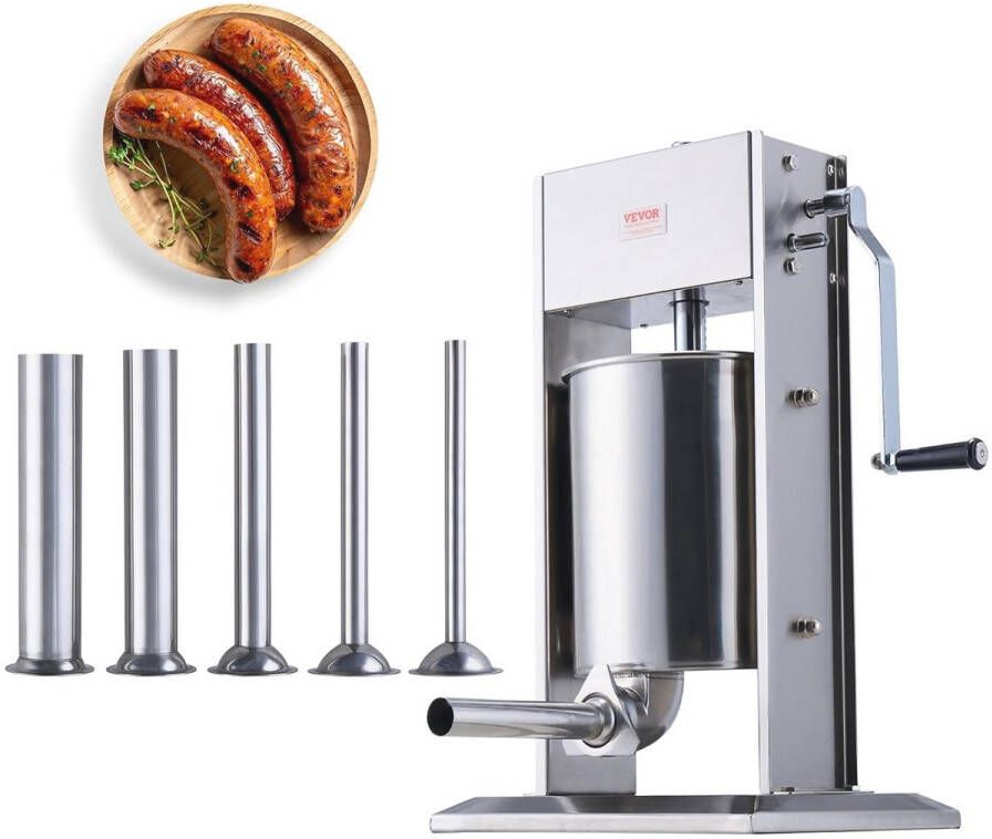 Handmatige worstmachine met 10 l capaciteit Roestvrij staal ergonomisch ontwerp voor churros en meer
