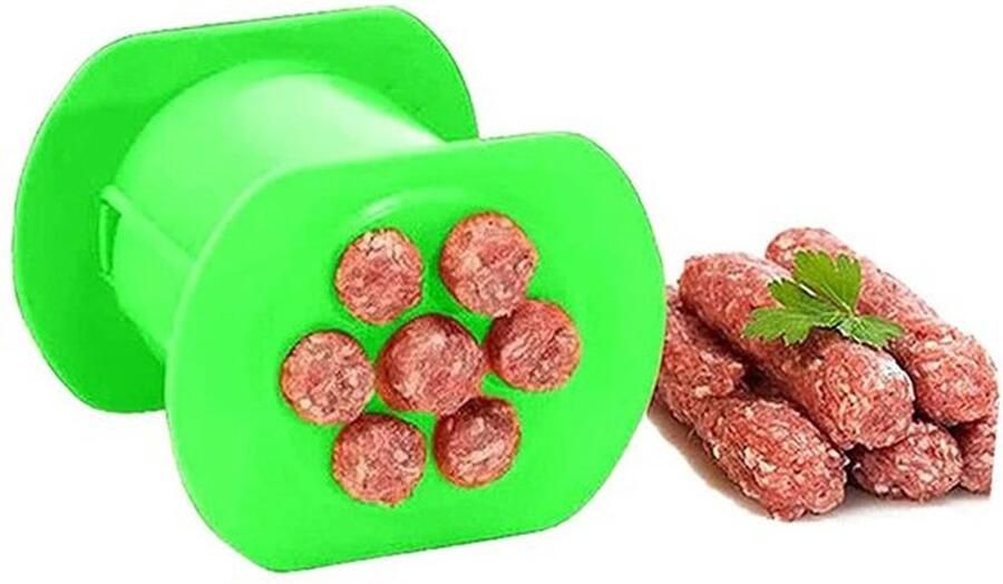 Handmatige Worstmaker Hotdogmaker Groene Worstvorm Voor Cevapcici en Worstjes Keukenaccessoire voor Gri