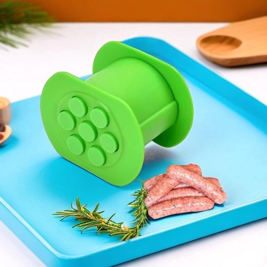 Handmatige Worstmaker Hotdogmaker Groene Worstvorm Voor Cevapcici en Worstjes Keukenaccessoire voor Gri