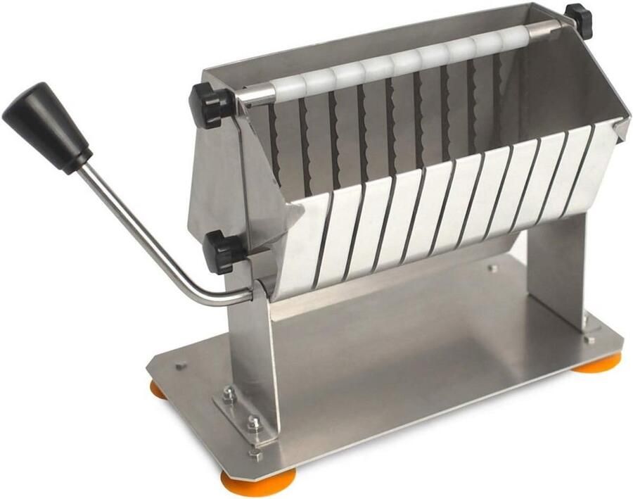 Handmatige Worstslicer met 10 Scherpe Messen voor Perfecte Curryworst