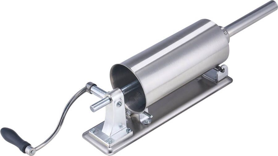 Handmatige Worstvuller 2 5 L Horizontaal Voedselveilig Roestvrij Staal Gietijzer Aluminiumlegering