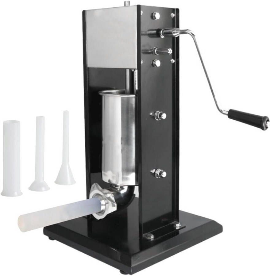 Handmatige Worstvuller Verticale 3L Roestvrij Staal