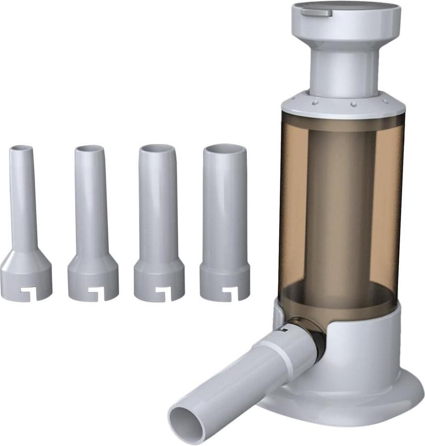 Handmatige Worstvuller Vleesvulmachine Keuken Zelf Worst Maken Vier Vulbuizen Set 5.5 x 10.5 cm Koffie