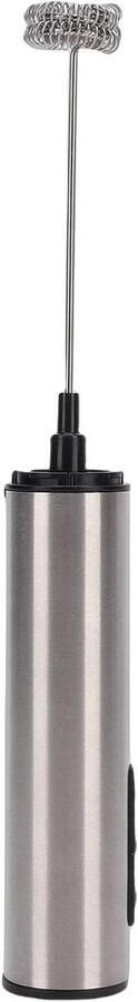 Handmelkopschuimer Drankmixer Garde Koffie Lattes Maken USB Oplaadbaar 5 Accessoires Zwart