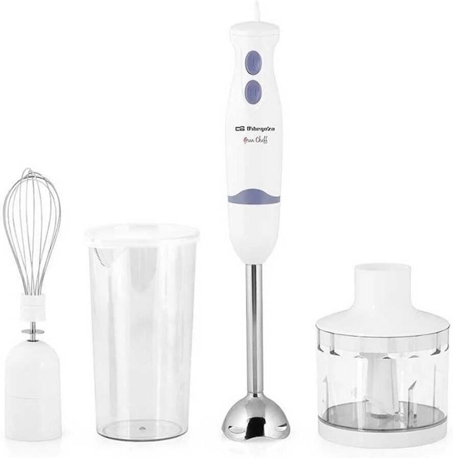 Handmixer 400 watt met 2 snelheden inclusief hakmolen blender en maatbeker