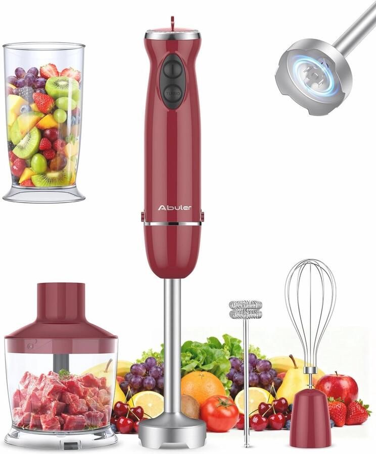 Handmixer 800W 5-in-1 met 12 snelheden en BPA-vrij RVS