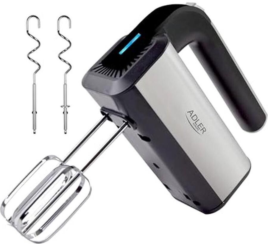 Handmixer 800W met 3 functies en roestvrijstalen behuizing