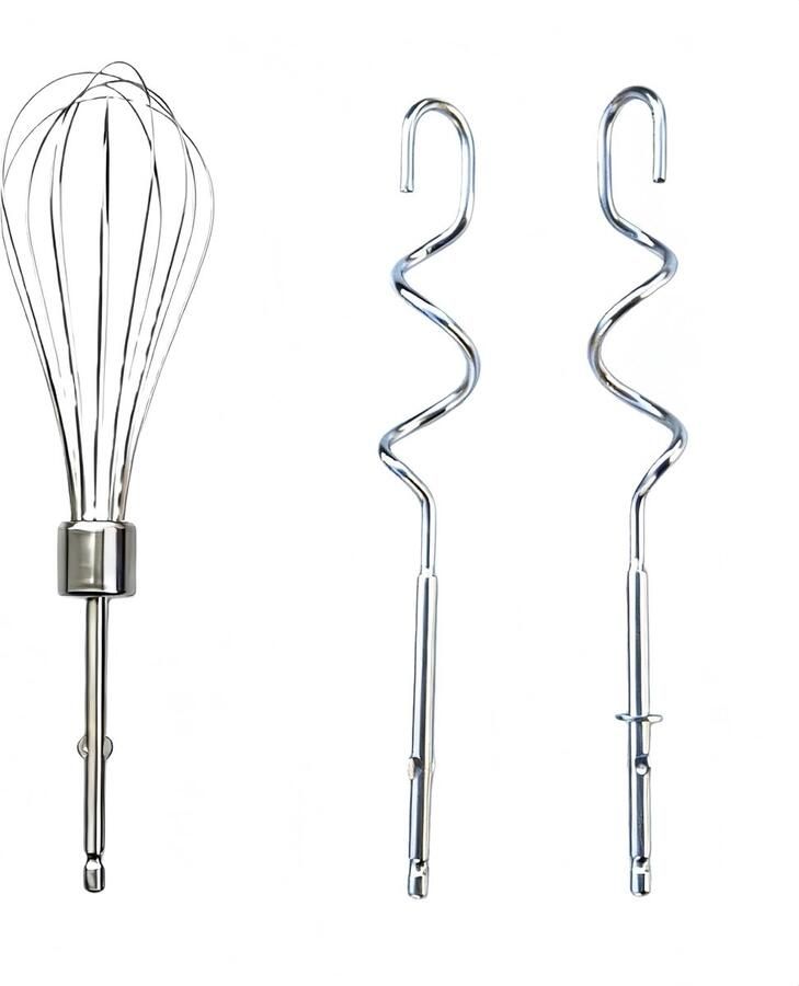 Handmixer accessoires set RVS kneedhaak en garde Hoge kwaliteit Perfect voor bakken ShopVlot