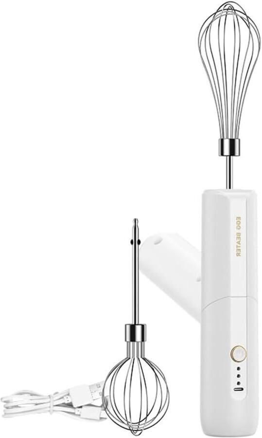 Handmixer Draadloos Elektrische Mixer Keuken Gebruik 3 Snelheden 30 cm Zwart