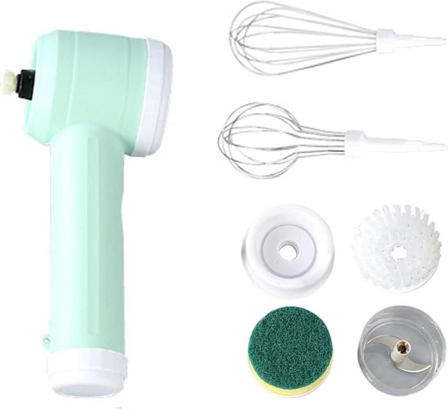 Handmixer Draadloos Keukenmixer Oplaadbaar Bakken En Klutsen Geluidsarme Motor 700 Gram Groen