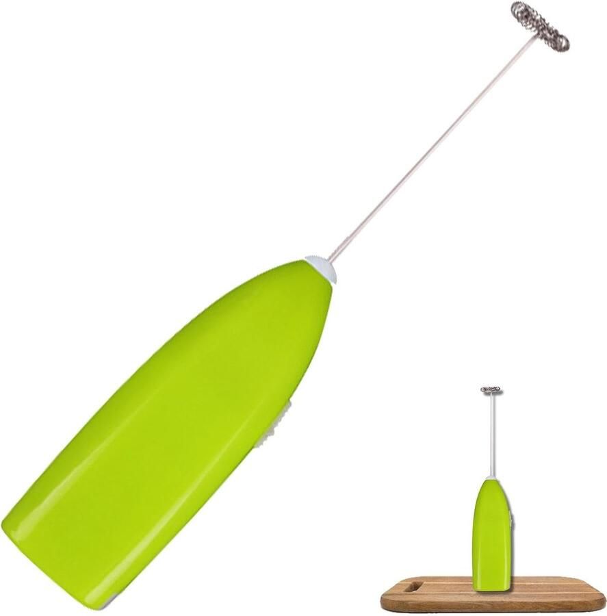 Draagbare Schuimgarde Elektrische Garde Opschuimer Koffie Lattes Maken Snel Romig Schuim 198 cm Lengte Groen