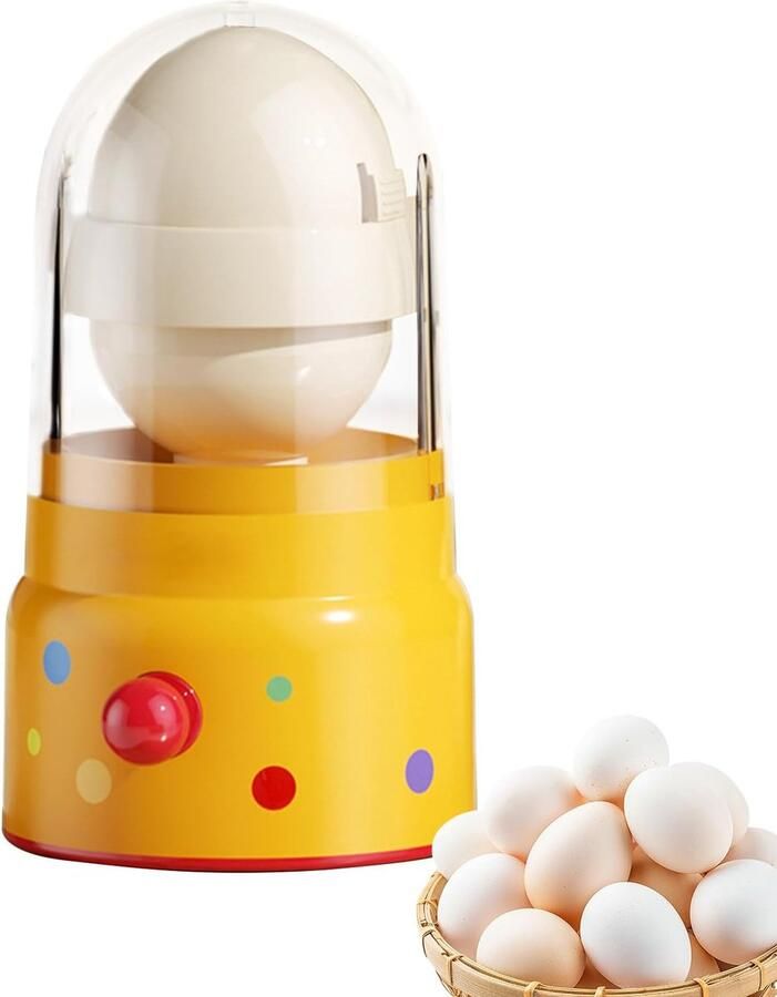 Handmixer Eieren Keuken Shaker Gelijkmatig Mengen Ergonomische Bediening 15.5 x 8 cm Geel