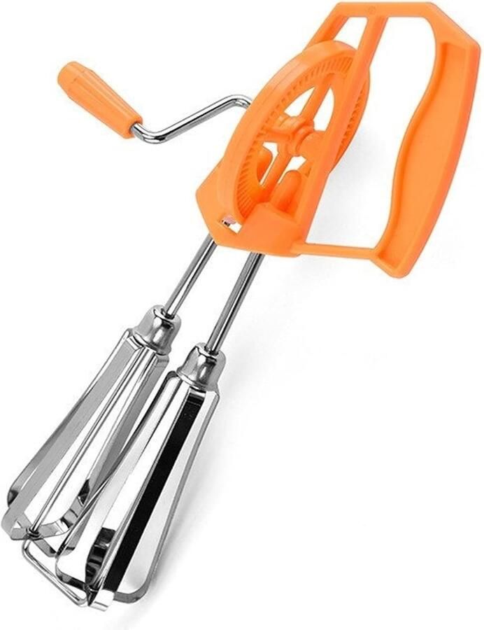 Handmixer Eierklopper Garde Beslag Maken Dubbele Kop 247 x 135 cm Oranje