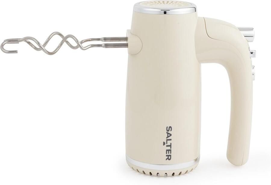 Handmixer Elektrisch Keukenmachine Garde Bakken Mixen Kneden 6 Snelheden Turbo 27.5 x 19 cm Crème