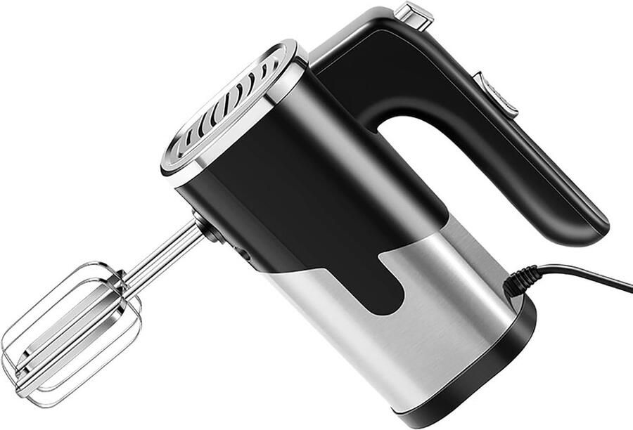 Handmixer Elektrisch Keukenmixer Cake Bakken en Mixen 5 Snelheden RVS 0.8 kg Zilver