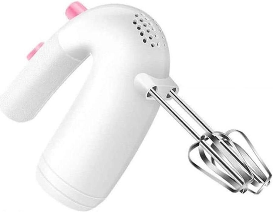 Handmixer Elektrisch Keukenmixer Krachtig Bakken Ingrediënten Mengen 5 Snelheden Turbo Functie Compact Lichtgewicht Wit