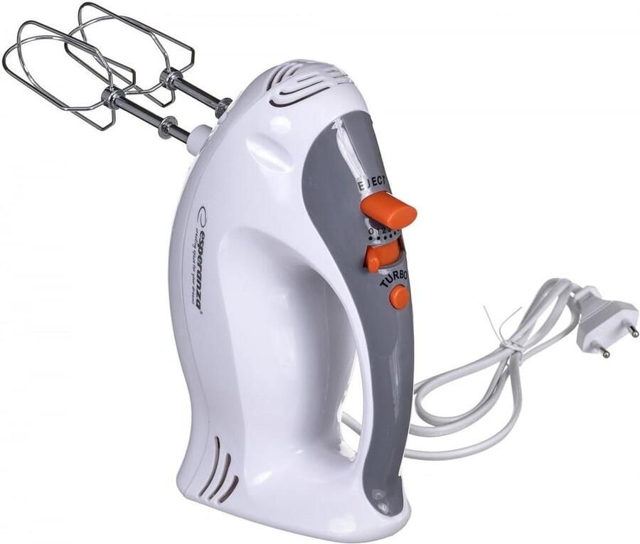 Handmixer Keukenmixer Beslag Maken 6 Snelheden 250 Watt Wit