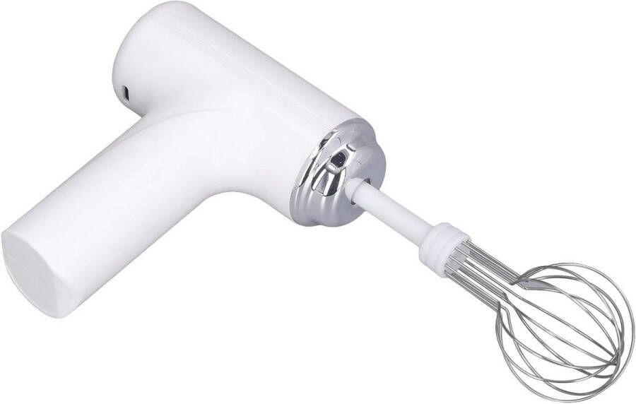 Handmixer Elektrische Eierklopper Draadloze Keukenmixer met 3 Snelheden voor Cappuccino en Deeg