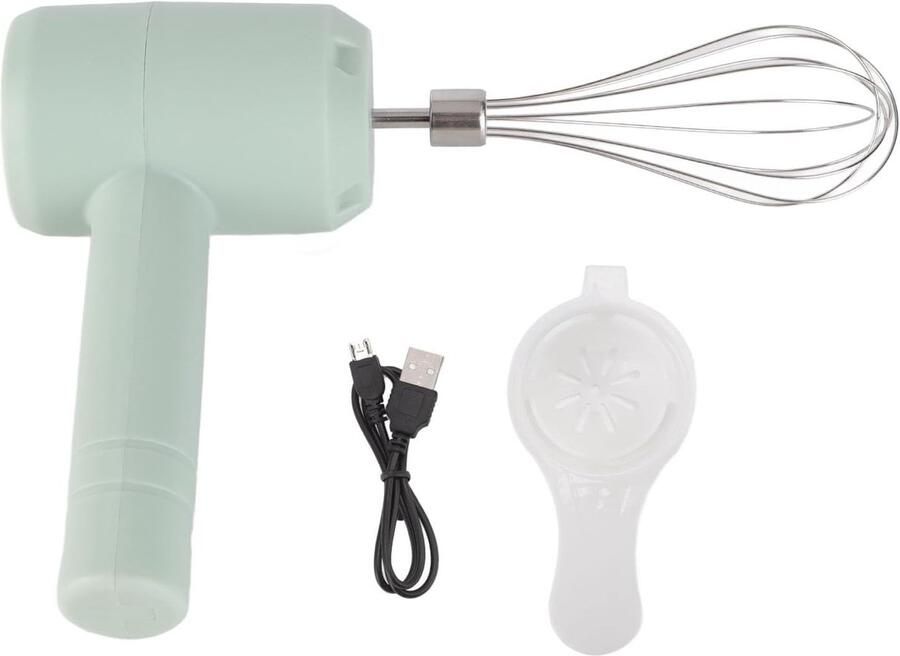 Handmixer Elektrische Garde Keuken Maken USB Oplaadbaar 21 cm Lichtblauw