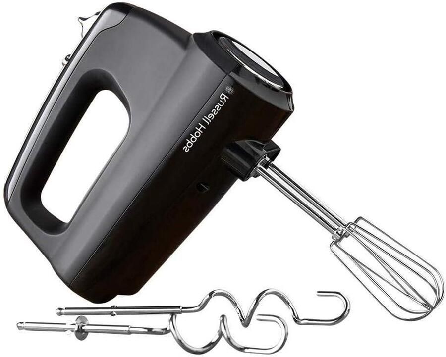 Handmixer Elektrische mixer Gardemixer Bakken en mengen 5 snelheden met turbo 350 watt Matzwart