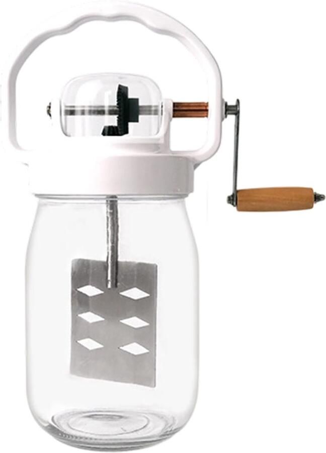 Handmixer Glazen Keuken Mixer Bakken Deeg Ergonomisch Zwengeldesign 1500 ml Inhoud