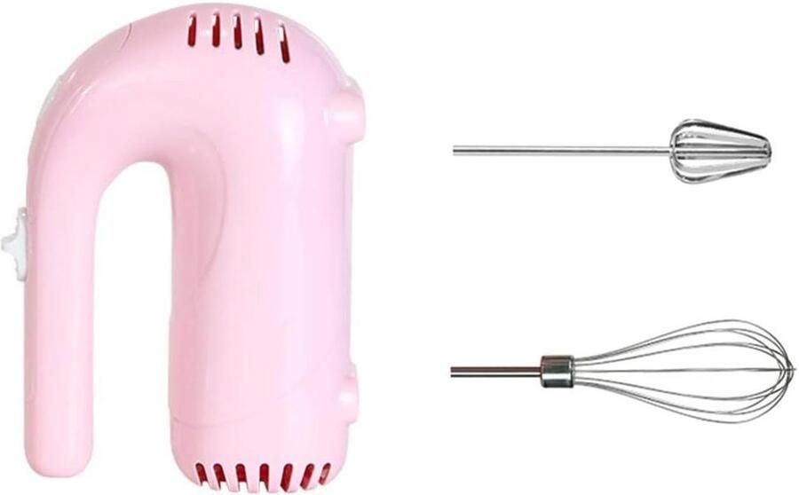 Handmixer Keuken Eierklopper Mixer Bakken en Mixen 5 Snelheden Instelbaar 125 Watt Roze