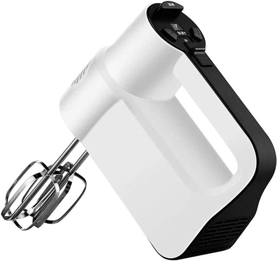 Handmixer Keuken Eierklopper Mixer Beslag Maken 8 Snelheden Digitaal 350 Watt Wit