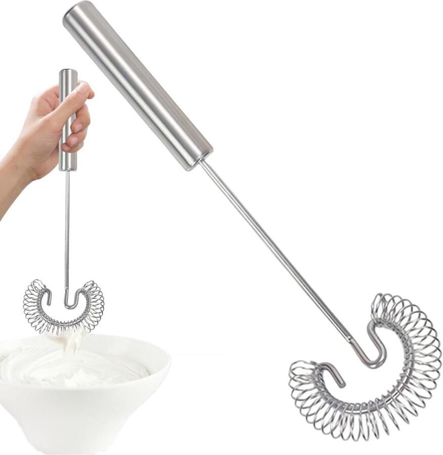 Handmixer Keuken klopper Snel mixen Hygienisch ontwerp 27 cm Zilver