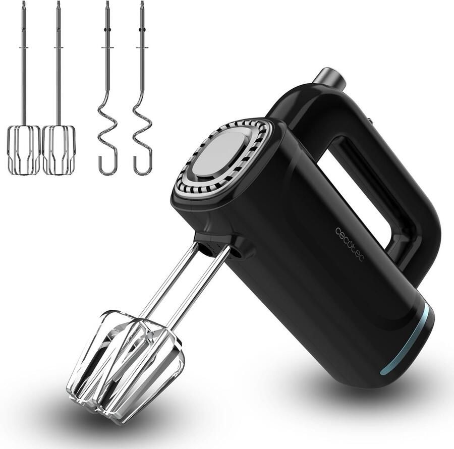Handmixer Keukenmixer Bakken en Koken 5 Snelheden 300 Watt Zwart