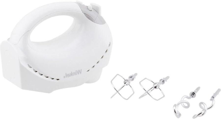 Handmixer Keukenmixer Bakken en Koken 5 snelheden + turbo 200W vermogen Wit
