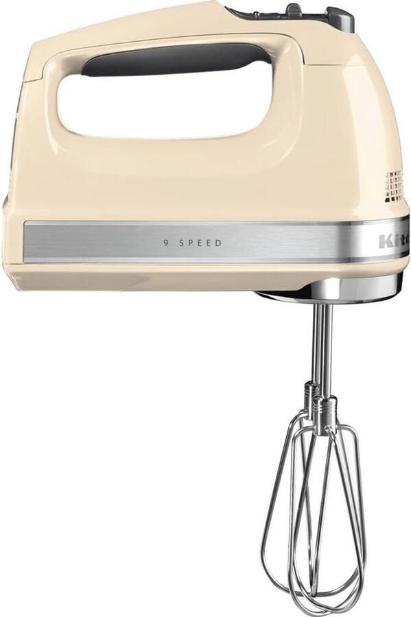 Handmixer Keukenmixer Bakken en Koken 9 Snelheden Digitaal 85 Watt Amandelwit