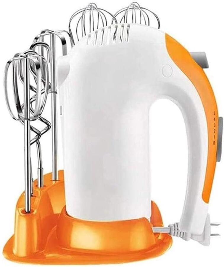 Handmixer Keukenmixer Bakken en mengen 5 snelheden 300W Roestvrij staal